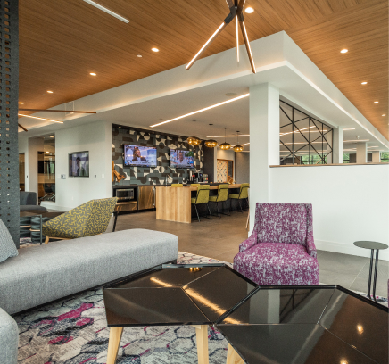 Clubroom at The Point at Wrentham