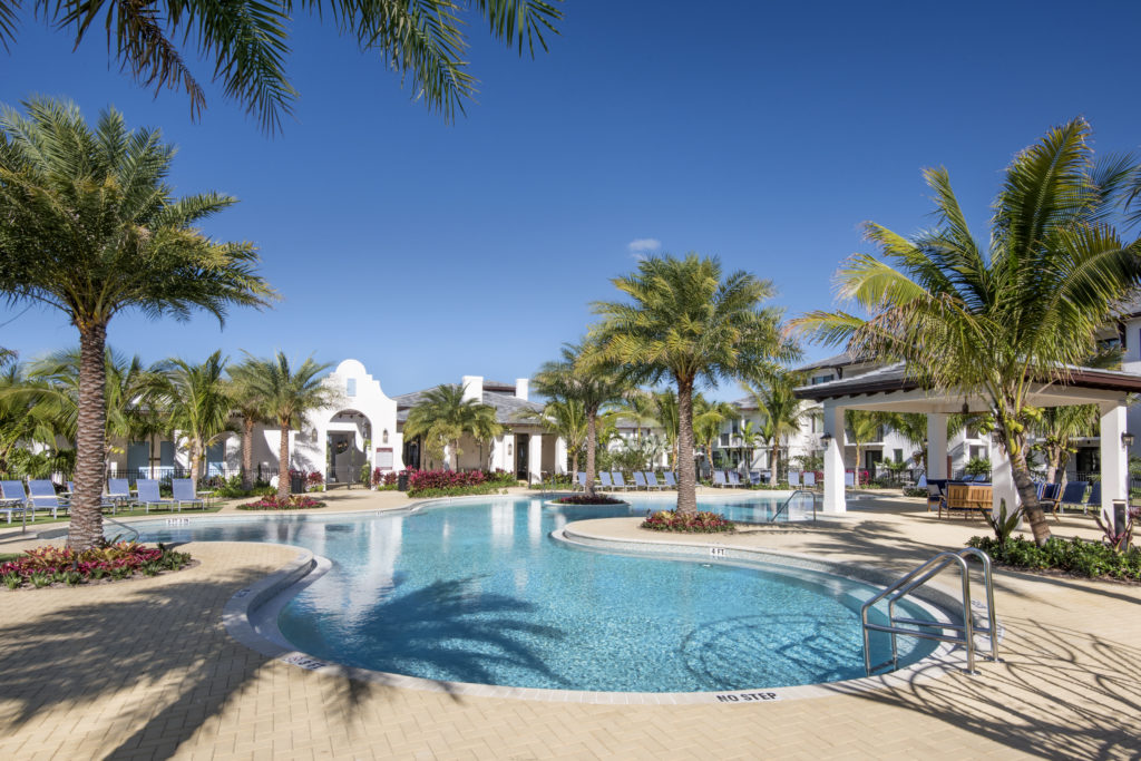 Outdoor pool at The Point at Southern Blvd