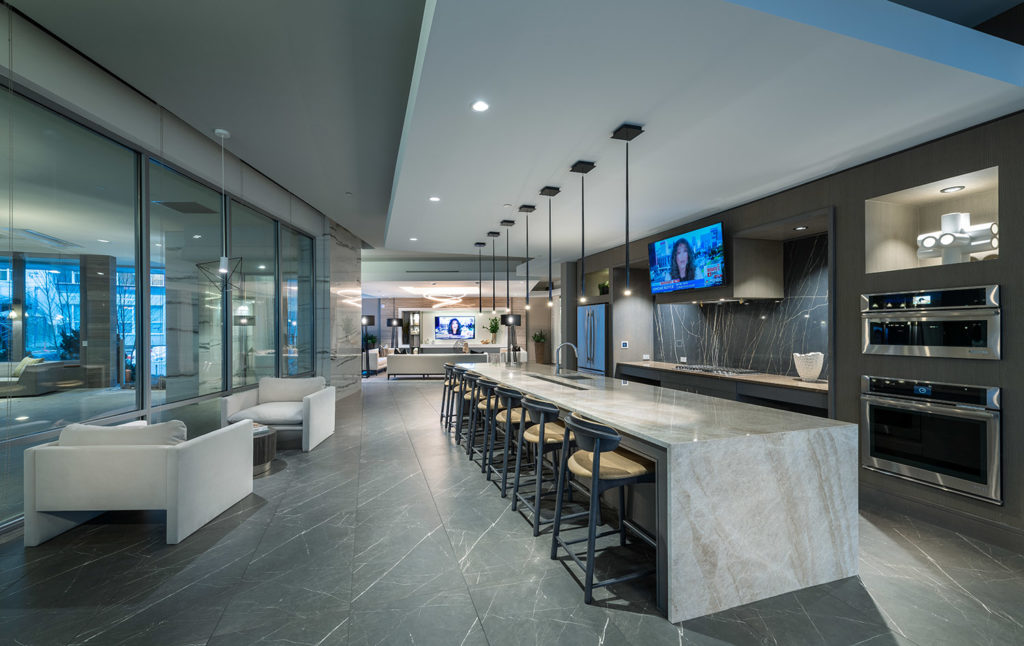 Community kitchen at The Point at King of Prussia