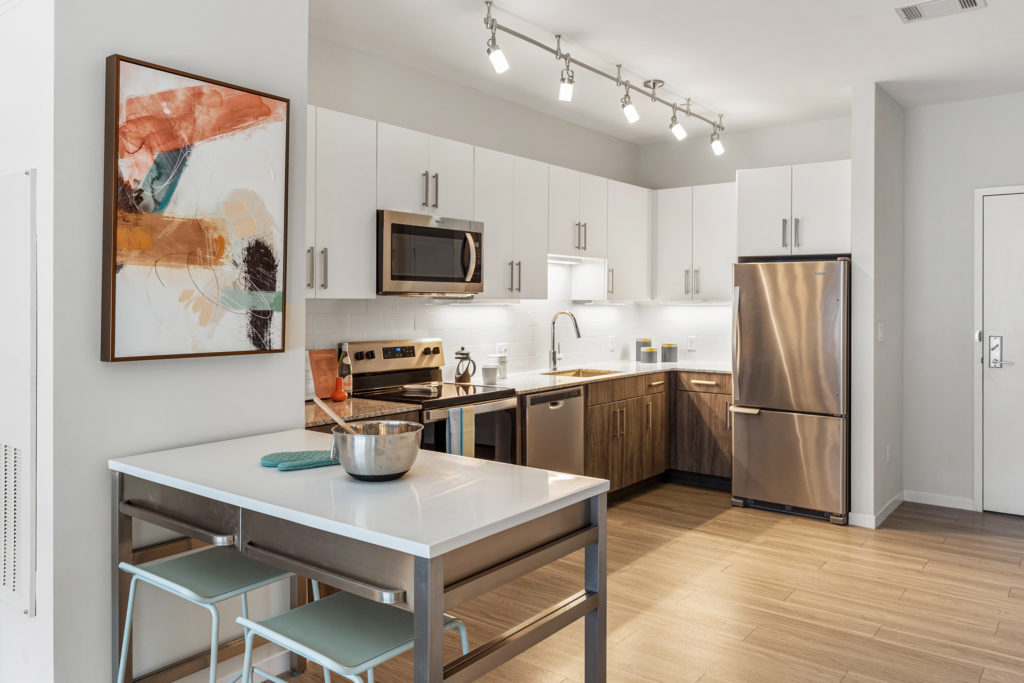 Modern kitchen at The Point at Sharon